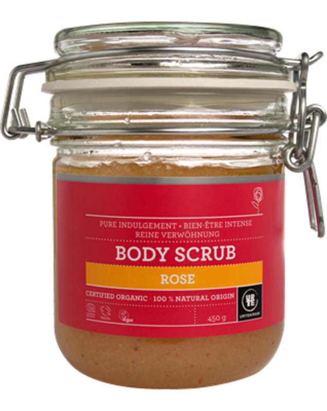 Rose Himalaya Salt Body Scrub, Organic 450g (Urtekram)