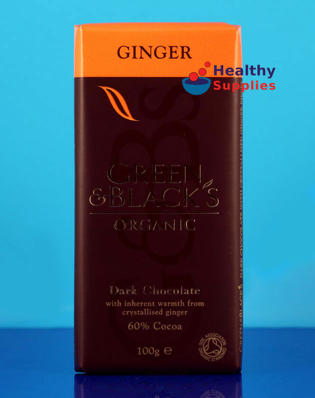 Green & Blacks Organic Dark Choc Ginger 60% 100g