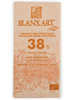 Dominican Republic Milk Chocolate with Hazelnuts, 38% Cocoa, Organic, 150g (Blanxart)