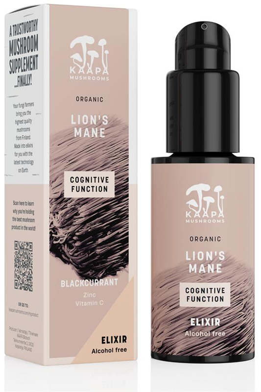 Organic Lion's Mane Elixir Alcohol-Free 50ml (Kaapa Mushrooms)