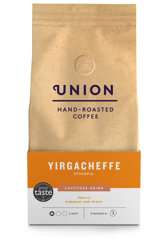 Organic Yirgacheffe Ethiopia - Cafetiere Grind 200g (Union Roasted Coffee)