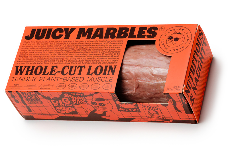Whole-Cut Loin Tender Plant-Based Muscle 756g (Juicy Marbles)