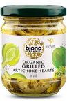 Organic Grilled Artichoke Quarters 190g (Biona)