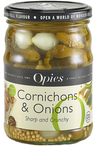 Cornichons & Onions with Mustard Seeds 350g (Opies)