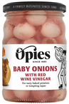 Silverskin Onions with Red Wine Vinegar 350g (Opies)