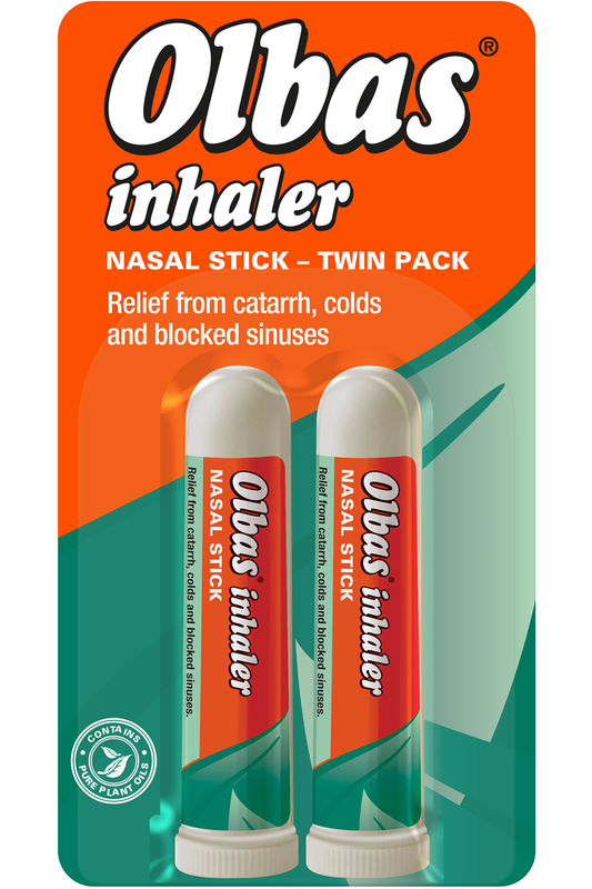 Inhaler Nasal Stick x 2 (Twin Pack) (Olbas)