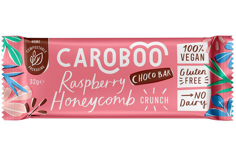 Raspberry & Honeycomb Crunch Bar 32g (Caroboo)