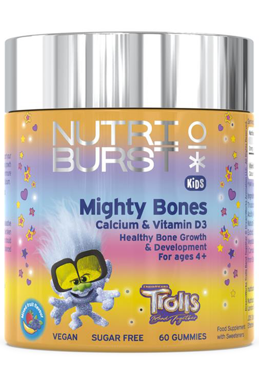 Kids Mighty Bones Calcium & Vitamin D3 60 Gummies (Nutriburst)