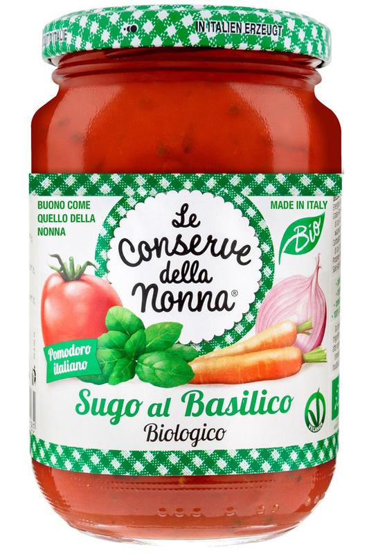 Organic Gluten Free Tomato & Basil Sauce 350g (Le Conserve Della Nonna)