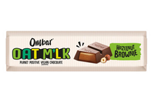 Organic Oat M'lk Hazelnut Brownie Filled Bar 42g (Ombar)