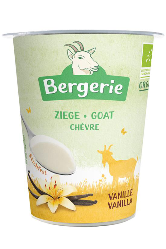 Organic Vanilla Goats Milk Yogurt 125g (Bergerie)