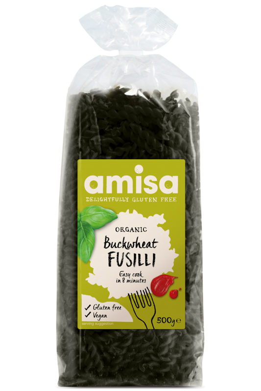 Organic Gluten Free Buckwheat Fusilli500g (Amisa)