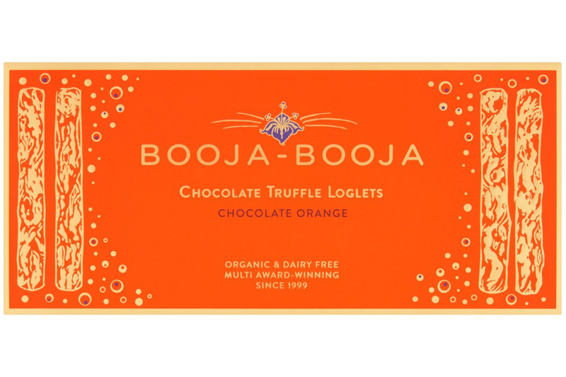 Organic Chocolate Orange Truffle Loglets 115g (Booja-Booja)