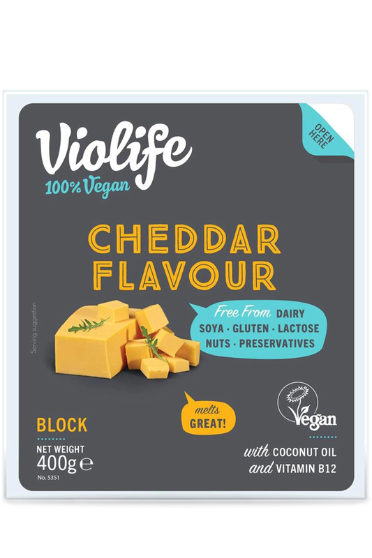 Cheddar Flavour Block 400g (Violife)