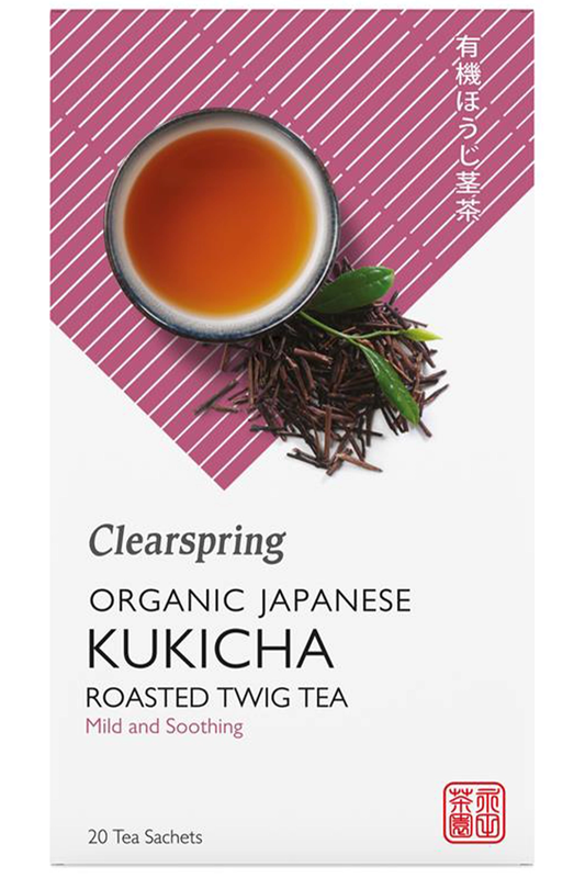 Organic Japanese Kukicha 20 Tea Sachets (Clearspring)