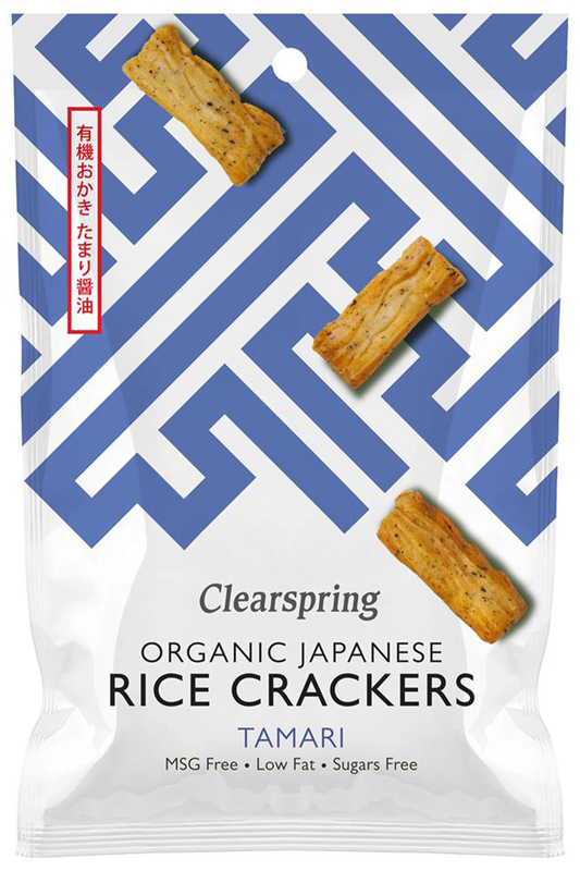 Organic Japanese Rice Crackers Tamari 50g (Clearspring)