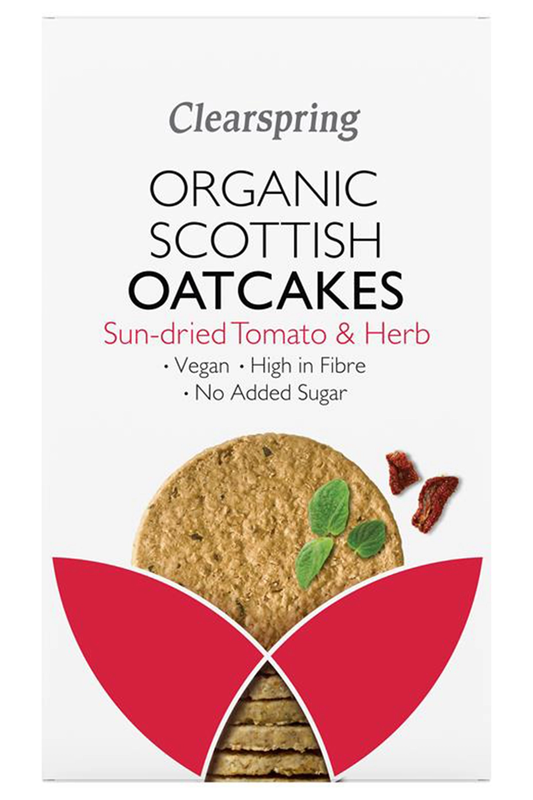 Organic Sun-Dried Tomato & Herb Oatcakes 200g (Clearspring)