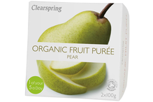 Organic Fruit Puree Pear 200g (Clearspring)