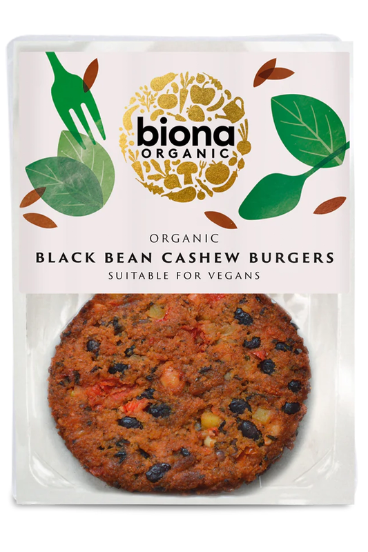 Organic Black Bean Cashew Burger 160g (Biona)