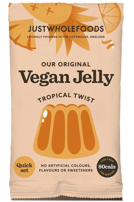 Vegan Tropical Fruits Jelly Crystals 85g (Just Wholefoods)