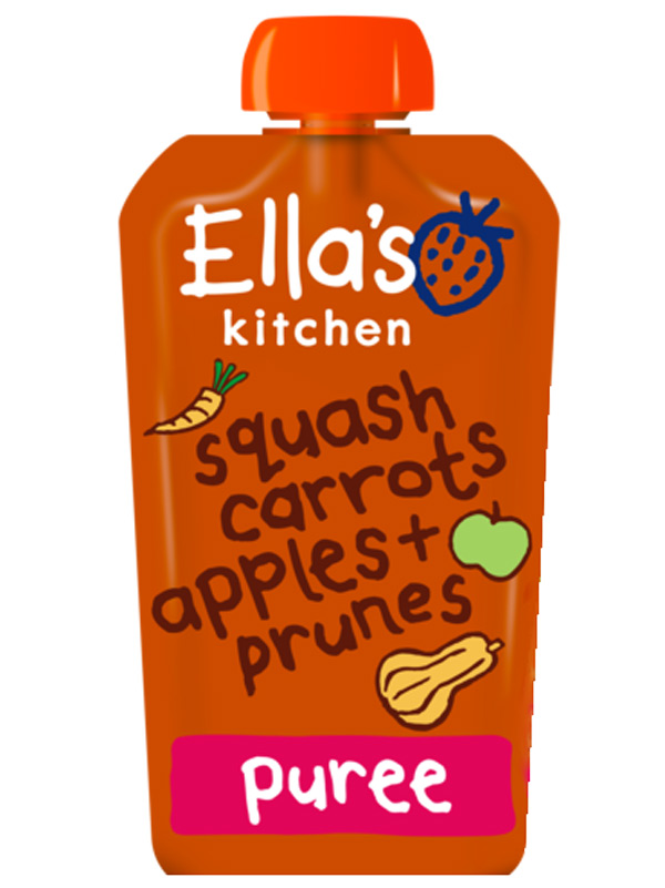 Stage 1 Butternut Squash, Carrots, Apples & Prunes,  120g (Ella's Kitchen)