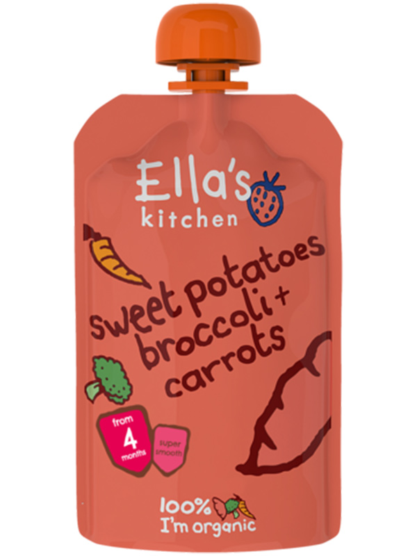 Stage 1 Sweet Potato, Broccoli & Carrots,  120g (Ella's Kitchen)
