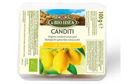 Candied Lemon Peel 100g,  (La Bio Idea)