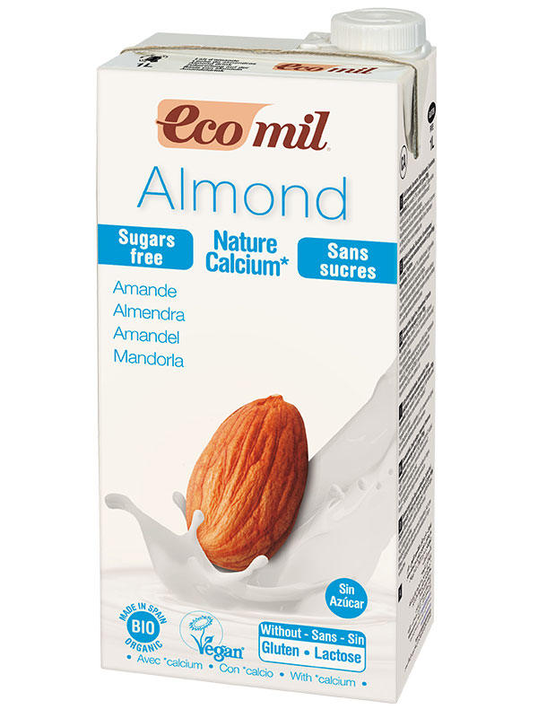 Sugar-Free Almond Drink with Calcium,  1 Litre (Ecomil)