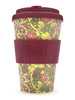 Seaweed with Burgandy Silicone Coffee Cup 400ml (Ecoffee Cup)