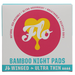 Organic Bamboo Night Pads 14 (Here We Flo)