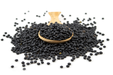 Organic Black Beluga Lentils 1kg (Sussex Wholefoods)