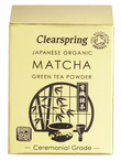 Organic Ceremonial Grade Japanese Matcha Green Tea Powder 30g (Clearspring)