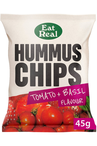 Hummus Chips Tomato & Basil 45g (Eat Real)