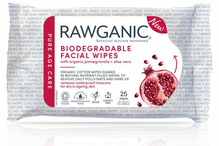 Organic Anti-Ageing Facial Wipes, 25 Wipes (Rawganic)