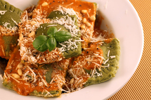 Giant Spinach Ravioli