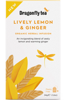 Organic Lively Lemon & Ginger x 20 Bags (Dragonfly Tea)