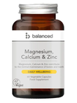 Magnesium Calcium and Zinc 60 Capsules (Balanced)