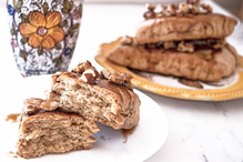 Vegan Scones with Nuts & Maple Caramel