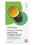 Organic Japanese Matcha Three Mint 20 Tea Sachets (Clearspring)