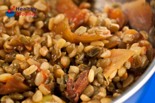 Quick Curried Mung Beans