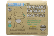 Organic Bamboo Nappies Size 5 x 22 (Beaming Baby)