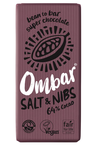 Organic Salt & Nibs 64% Cacao Bar 70g (Ombar)