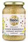 Organic Traditional French Wholegrain Mustard 200g (Biona)