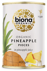 Organic Pineapple Pieces 400g (Biona)