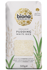 Organic White Pudding Rice 500g (Biona)