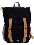 Ramie Leaf and Jute Backpack Black (Onyx and Green)