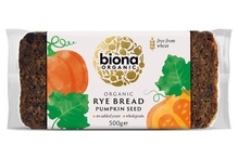 Organic Rye Bread with Pumpkin Seeds 500g (Biona)