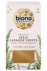 Organic Spelt Lasagne Sheets 250g (Biona)