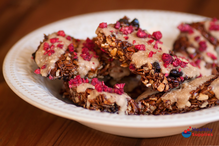 Spelt & Raspberry Nutty Flapjacks with White Chocolate - Recipe