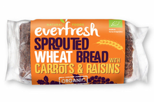 Sprouted Wheat Bread with Carrots & Raisins, Organic 400g (Everfresh Natural Foods)